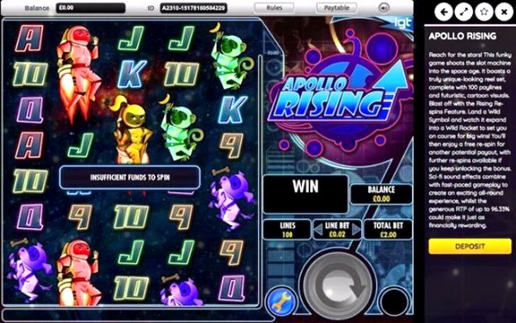 Apollo Rising Slot Machine